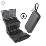Powerbank + 30W Zonnepaneel