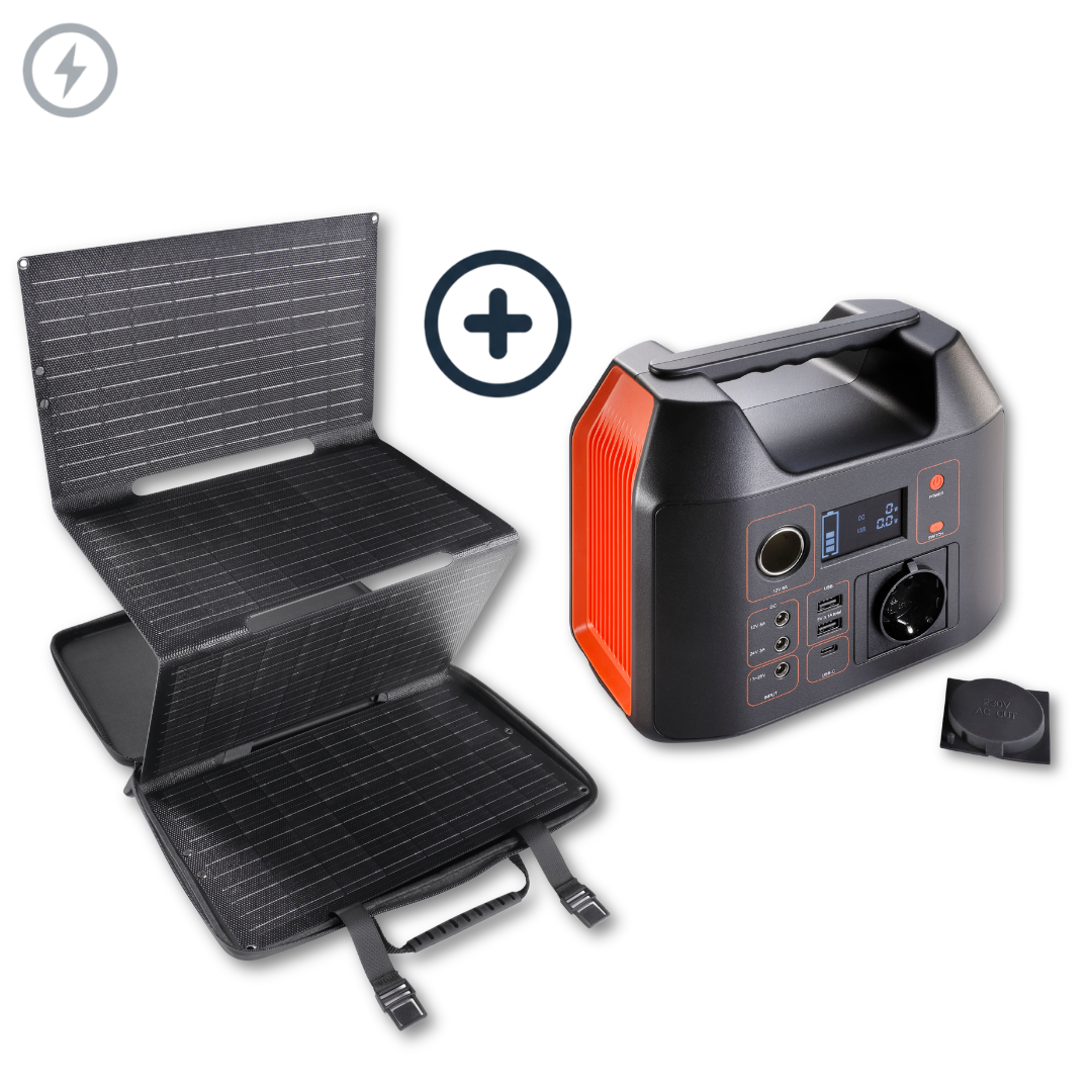 Powerstation + 60W Zonnepaneel